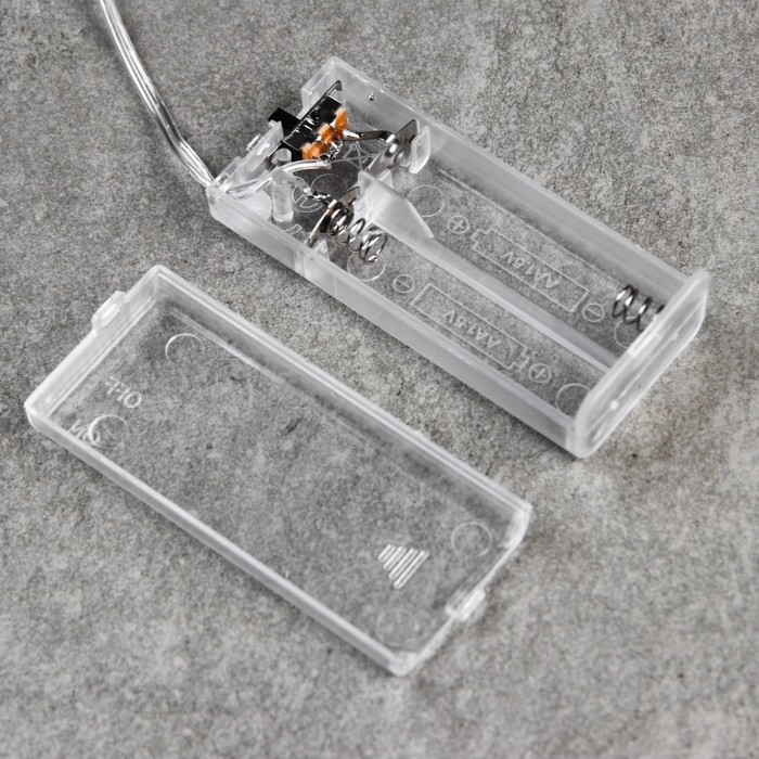 Гирлянда «Нить» 1.6 м с насадками «Шарики с оленем», IP20, серебристая нить, 15 LED, свечение тёплое белое, ААх2 Гирлянда «Нить» 1.6 м с насадками «Шарики с оленем», IP20, серебристая нить, 15 LED, свечение тёплое белое, ААх2