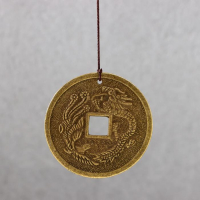 Музыка ветра металл "Денежная жаба с монетой" 3 колокольчика 34х5,6х5,6 см