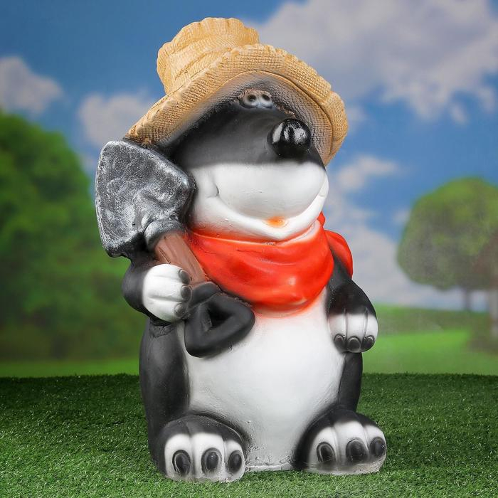 Садовая фигура Садовая фигура "Крот в шляпе" 26х26х45см МИКС