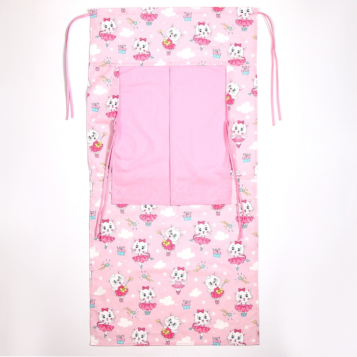 Ширма для кукольного театра &laquo;Кошечки в сарафанах&raquo;, текстиль, р-р 120х60 см