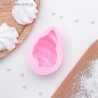 Молд &laquo;Ракушка&raquo;, силикон, 8,5&times;6&times;4,1 см, цвет розовый
