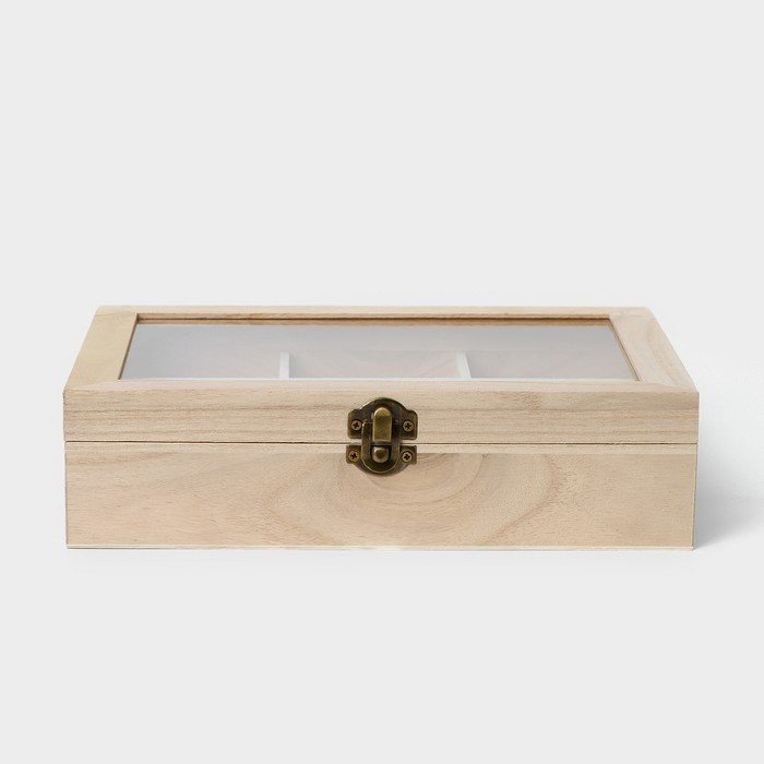 Ящик для хранения чайных пакетиков Доляна &laquo;Ахмадабад&raquo;, 9 ячеек, 24&times;17,3&times;6,5 см