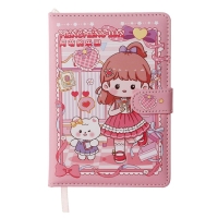 Записная книжка подарочная, А6+,132 листа, цветной блок, с фигурным хлястиком, обложка пвх, "Аниме", МИКС Записная книжка подарочная, А6+,132 листа, цветной блок, с фигурным хлястиком, обложка пвх, "Аниме", МИКС