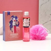 Подарочный набор косметики «Сказочная забота», гель для душа 250 мл и мочалка для тела, ЧИСТОЕ СЧАСТЬЕ Подарочный набор косметики «Сказочная забота», гель для душа 250 мл и мочалка для тела, ЧИСТОЕ СЧАСТЬЕ