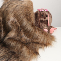 Лоскут для рукоделия, 50 × 50 см, мех длинноворсовой на трикотажной основе, цвет меланж Лоскут для рукоделия, 50 × 50 см, мех длинноворсовой на трикотажной основе, цвет меланж