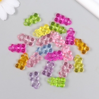 Декор для творчества пластик "Мармеладный мишка с петелькой" набор 20 шт МИКС 0,5х1,1х1,7 см Декор для творчества пластик "Мармеладный мишка с петелькой" набор 20 шт МИКС 0,5х1,1х1,7 см