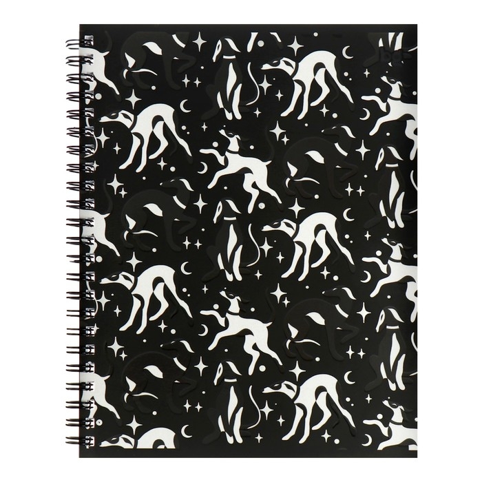 Тетрадь 80 листов в клетку на гребене Secret Place, обложка мелованный картон, матовая ламинация, выборочный лак, фольга, МИКС Тетрадь 80 листов в клетку на гребене Secret Place, обложка мелованный картон, матовая ламинация, выборочный лак, фольга, МИКС