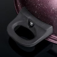 Набор посуды Promo Stone violet: кастрюля 3 л, d=24 см, ковш 1,3 л, сковорода d=24 см, крышки 2 шт, антипригарное покрытие, цвет бордовый Набор посуды Promo Stone violet: кастрюля 3 л, d=24 см, ковш 1,3 л, сковорода d=24 см, крышки 2 шт, антипригарное покрытие, цвет бордовый