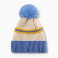 Шапка детская MINAKU, цв.голубой, р-р 48-50 Шапка детская MINAKU, цв.голубой, р-р 48-50