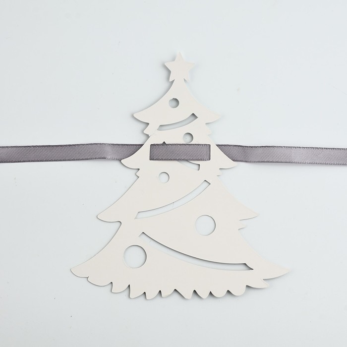 Гирлянда на ленте &laquo;Новогодняя&raquo;, на Новый год, серебро