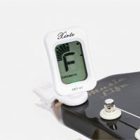 Тюнер для настройки гитары Music Life, прищепка, белый Тюнер для настройки гитары Music Life, прищепка, белый