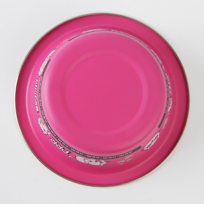 Миска для кошек и собак из нержавеющей стали &laquo;Вкусно&raquo;, 240 мл, 11 х 4 см