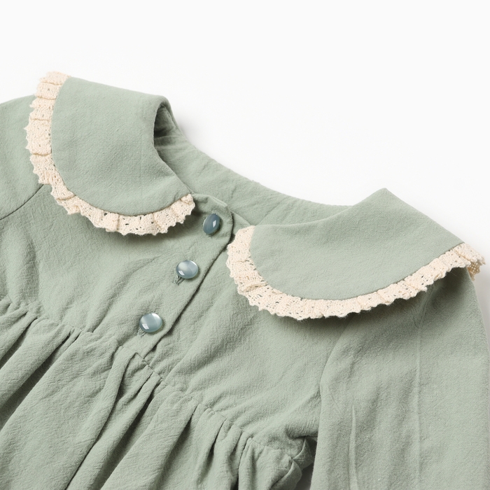 Платье для девочки MINAKU, цвет оливковый, рост 92-98