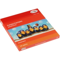 Пластилин, 24 цвета, 480г, Гамма "Мультики", со стеком, картонная упаковка (371595) Пластилин, 24 цвета, 480г, Гамма "Мультики", со стеком, картонная упаковка (371595)