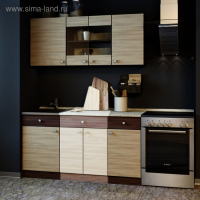 Шкаф напольный, 600 &times; 840 &times; 450 Ясень шимо темный/Ясень шимо светлый