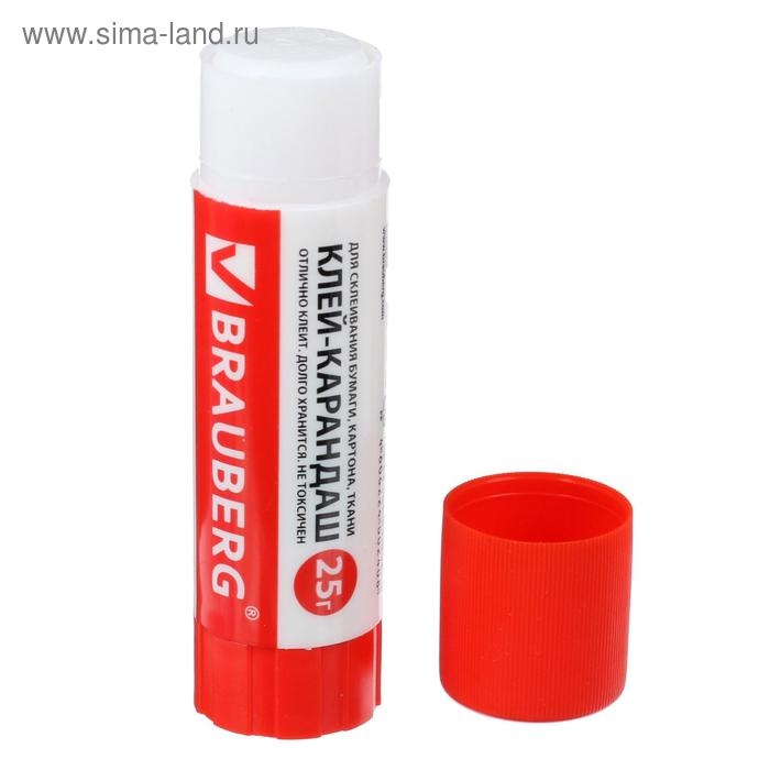 Клeй-карандаш ПВП 25 г BRAUBERG Клeй-карандаш ПВП 25 г BRAUBERG