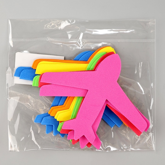 Набор фигурок из EVA Набор фигурок из EVA "Самолет", 12 шт, цвет МИКС