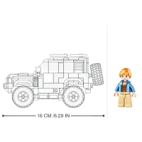 Конструктор внедорожник Sluban Модельки, 317 деталей, 6+ Конструктор внедорожник Sluban Модельки, 317 деталей, 6+