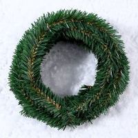 Новый год! Проволока для поделок и декора &laquo;Хвоя&raquo; длина &mdash; 5 м, диаметр &mdash; 3,5 см, цвет зелёный с коричневым