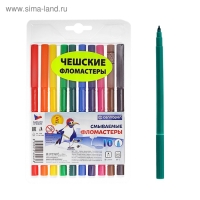 Фломастеры 10 цветов, 1.8 мм Centropen 7790 Washable, смываемые, европодвес, линия 1.0 мм Фломастеры 10 цветов, 1.8 мм Centropen 7790 Washable, смываемые, европодвес, линия 1.0 мм