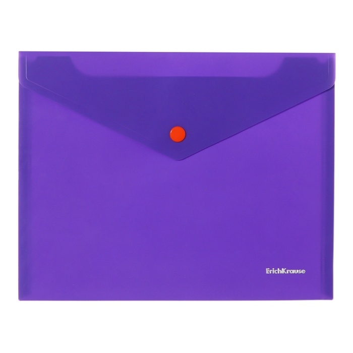 Папка-конверт на кнопке А5+, 180 мкм, ErichKrause Папка-конверт на кнопке А5+, 180 мкм, ErichKrause "Soft Caribbean Sunset", тиснение "Soft Touch", непрозрачная, микс