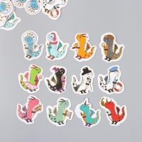 Наклейки для творчества "Дракоши" тиснение золото набор 48 шт 9х7х0,8 см Наклейки для творчества "Дракоши" тиснение золото набор 48 шт 9х7х0,8 см