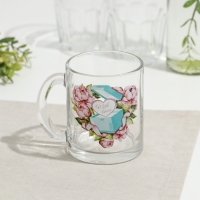 Кружка стеклянная «Чайная. Модные штучки», 320 мл Кружка стеклянная «Чайная. Модные штучки», 320 мл