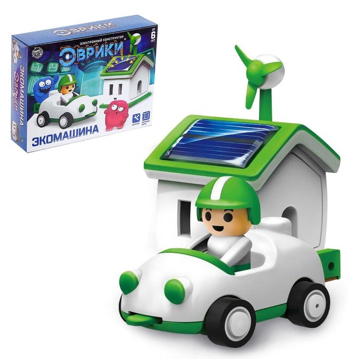 Конструктор &laquo;Экомашина&raquo;, работает от солнечной батареи