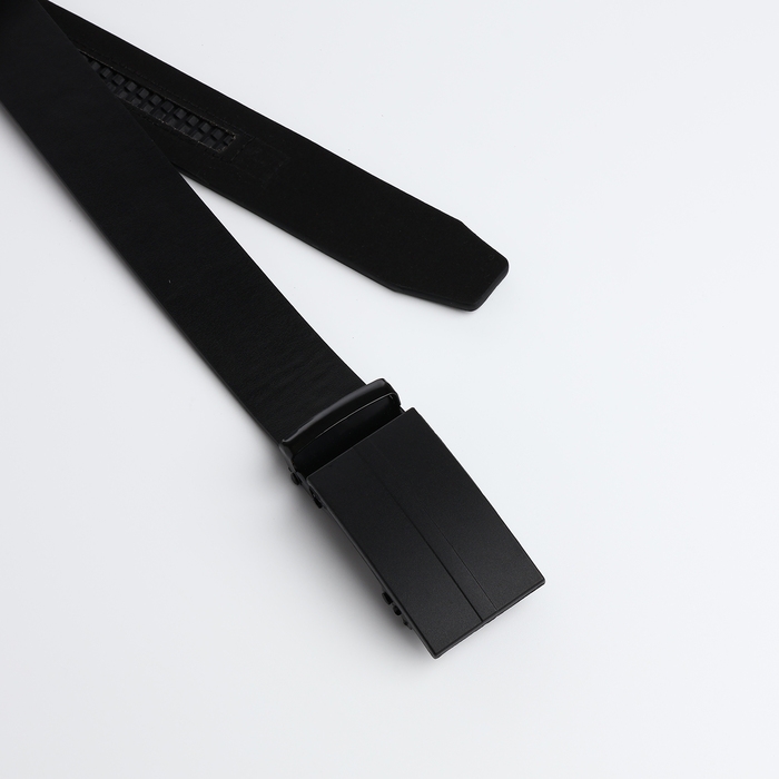 Ремень мужской, ширина 4 см, пряжка автомат, цвет чёрный Ремень мужской, ширина 4 см, пряжка автомат, цвет чёрный