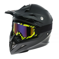 Очки-маска для езды на мототехнике, стекло сине-фиолетовый хамелеон, черно-желтые, ОМ-24 Очки-маска для езды на мототехнике, стекло сине-фиолетовый хамелеон, черно-желтые, ОМ-24