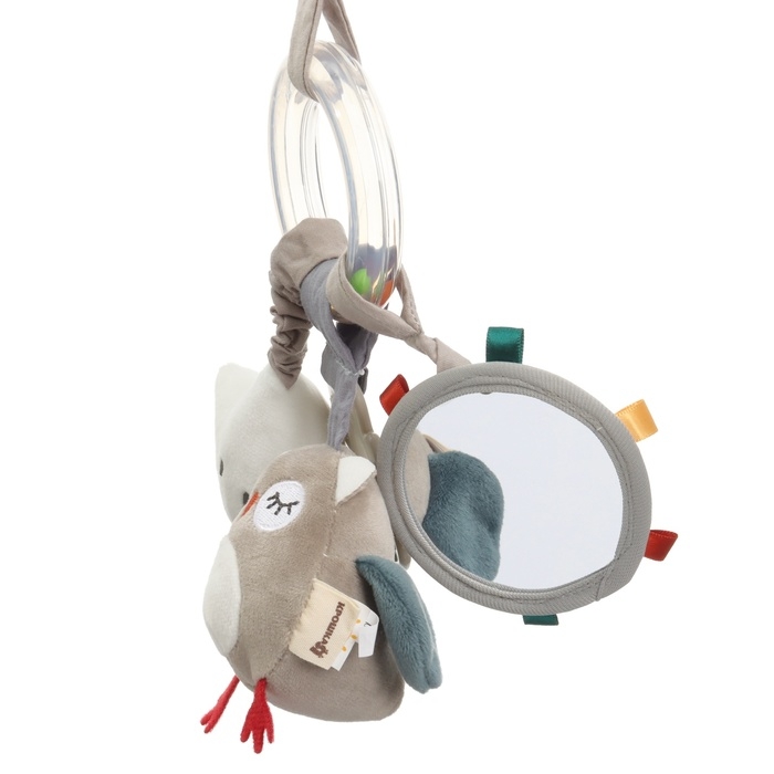 Подвеска - погремушка &laquo;Совушка&raquo;, прорез., пищалка, шуршит, на кроватку, коляску, Крошка Я