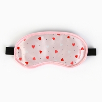 Маска для сна &laquo;Сердечки&raquo;, 19.2 х 9.4 см
