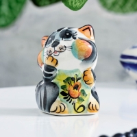 Сувенир "Кот Ласка", гжель, цвет