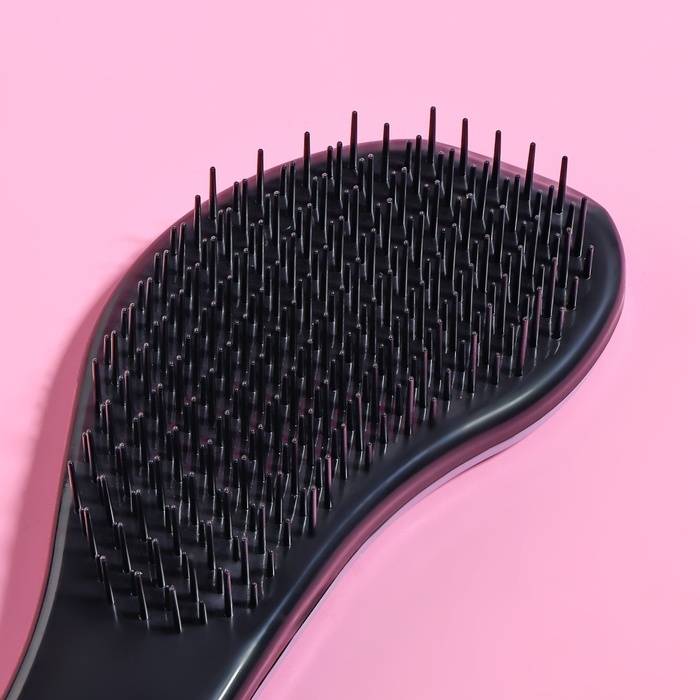 Расчёска массажная &laquo;Мрамор&raquo;, 6,5 &times; 18,5 см, PVC коробка, рисунок МИКС