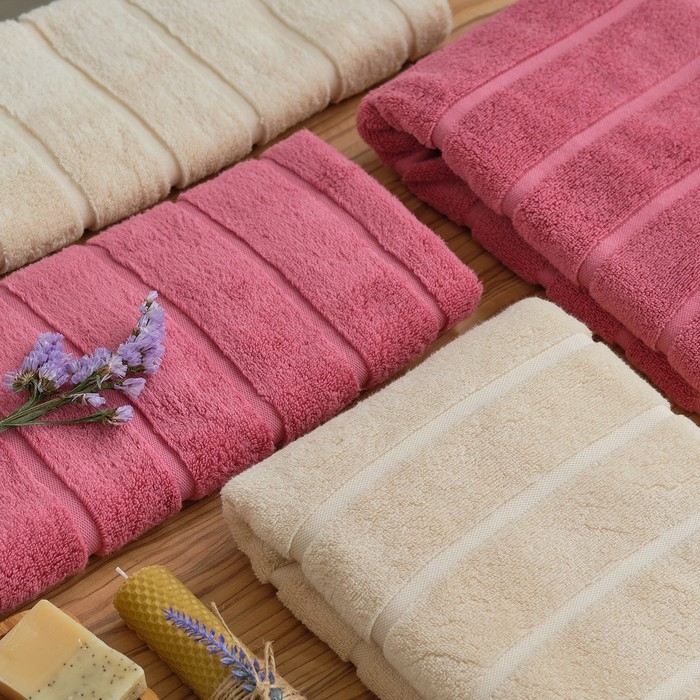 Полотенце махровое Love Life &laquo;Ария&raquo; 70х140 см, бежевый, 100% хл, микро-коттон, 450 гр/м2