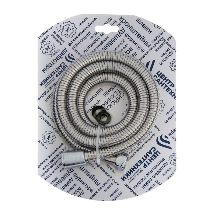 Душевой шланг Душевой шланг "Центр Сантехники", 1/2", 175 см, конусная гайка, нержавеющая сталь