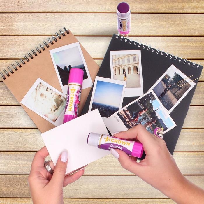 Клей-карандаш 15 г Crown Indicator PVP, с цветным индикатором Клей-карандаш 15 г Crown Indicator PVP, с цветным индикатором