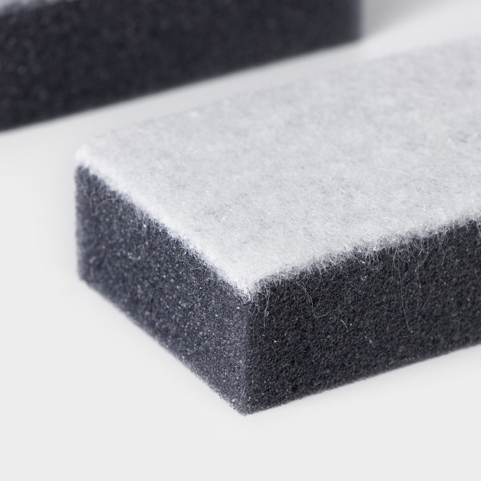 Набор губок для посуды Raccoon, 5 шт, с частицами угля, 8,8&times;6&times;3 см, цвет серый