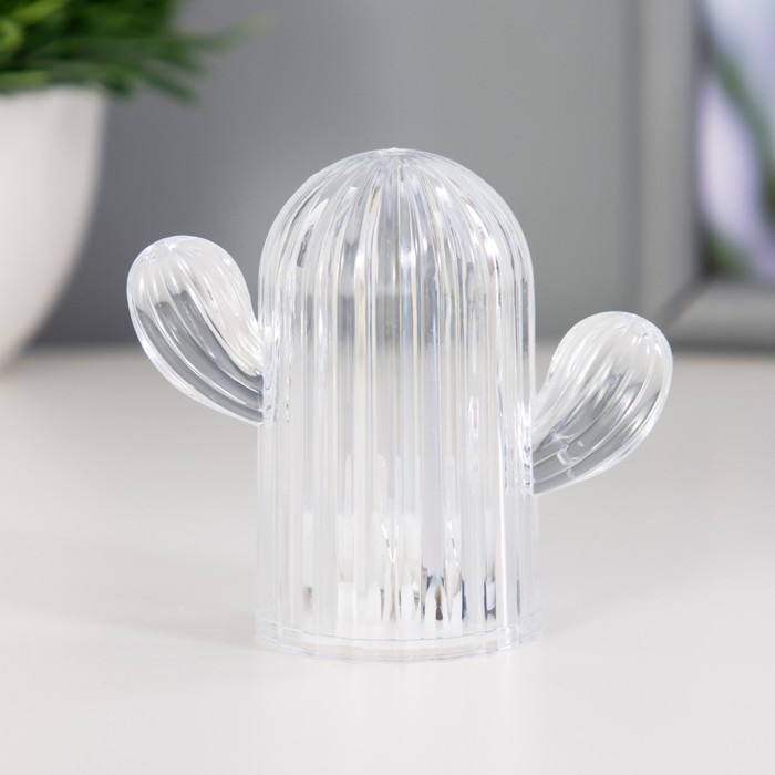 Ночник Ночник "Кактус" LED 1Вт 3х AG10 прозрачный 5,5х6х11см RISALUX