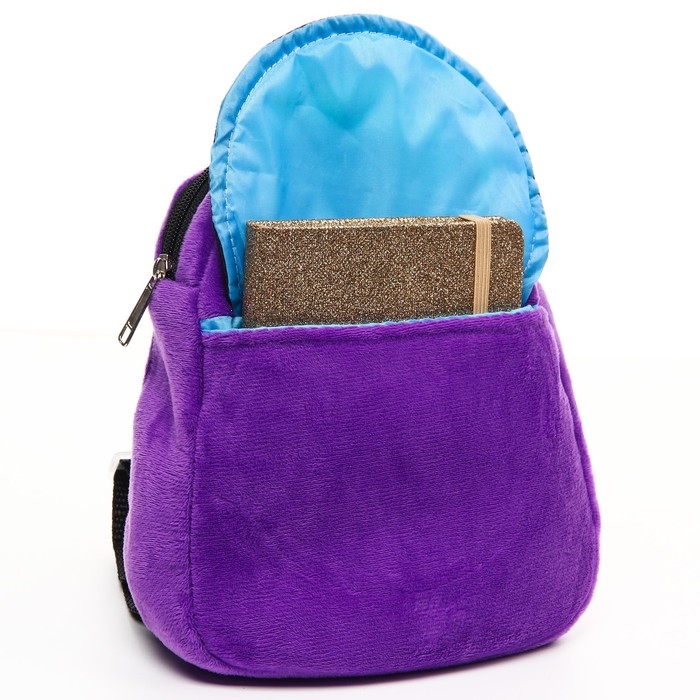 Рюкзак плюшевый на молнии, с карманом, 19 х 22 см Рюкзак плюшевый на молнии, с карманом, 19 х 22 см "Халк", Мстители