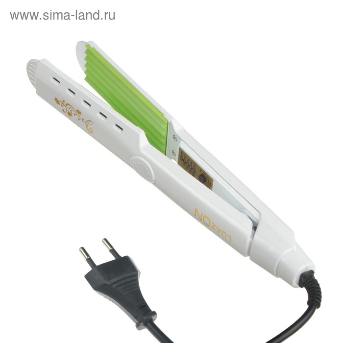 Щипцы-гофре Luazon LW-12, 35 Вт, керамическое покрытие, 40х110 мм, 210 &deg;C, белые