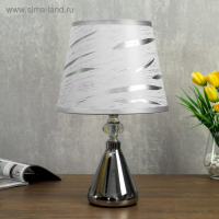 Лампа настольная 58082/1 1х40Вт Е27 хром 20х20х35 см RISALUX Лампа настольная 58082/1 1х40Вт Е27 хром 20х20х35 см RISALUX