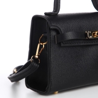 Сумка женская-мессенджер, цвет черный 19*13*7 см Сумка женская-мессенджер, цвет черный 19*13*7 см