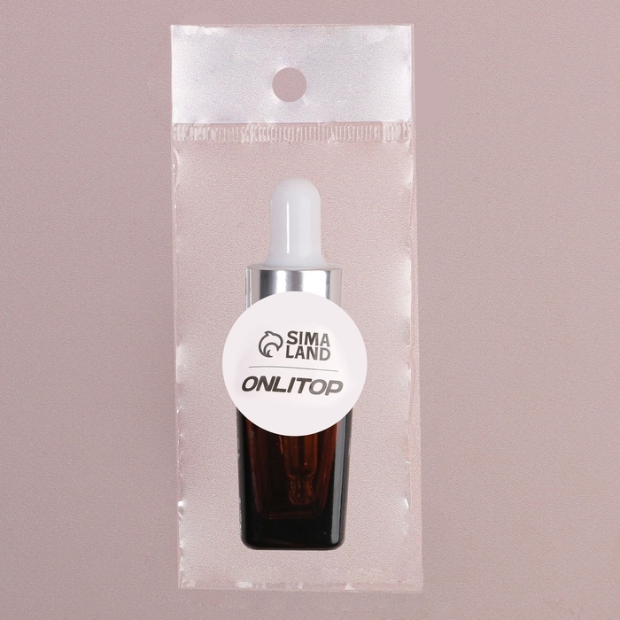 Бутылочка стеклянная для хранения с пипеткой, 10 мл, цвет коричневый/белый Бутылочка стеклянная для хранения с пипеткой, 10 мл, цвет коричневый/белый