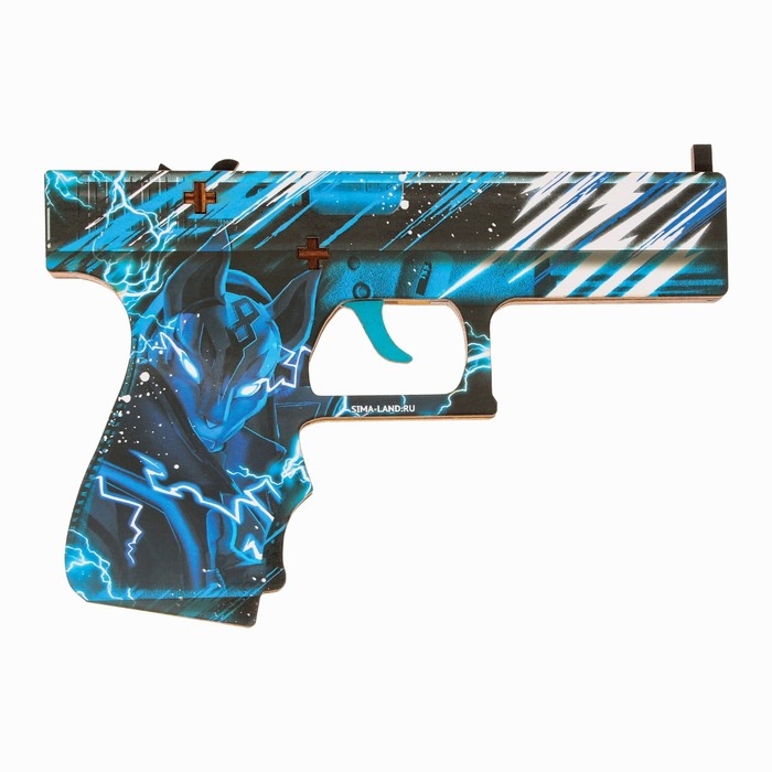 Деревянное оружие, детское сувенирное &laquo;Ледянной лис&raquo;, пистолет, 20 х 13 см