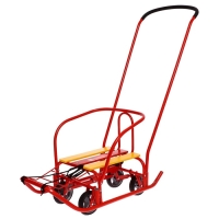 Санки &laquo;Ветерок 7 универсал&raquo;, цвет алый