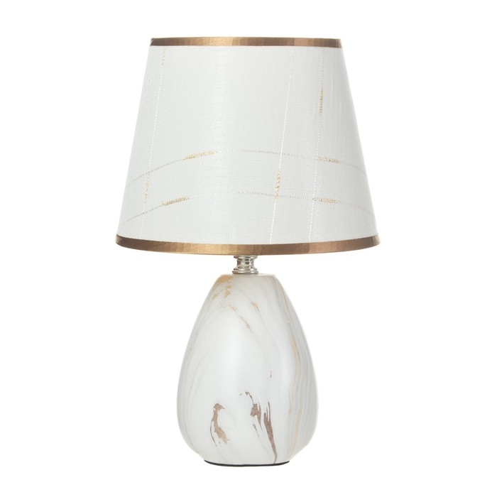 Настольная лампа "Хунерей" E14 40Вт белый 20х20х32 см RISALUX