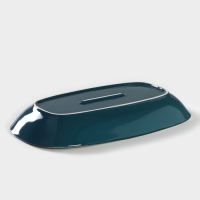 Блюдо фарфоровое Blu reattivo, 29,5&times;17 см