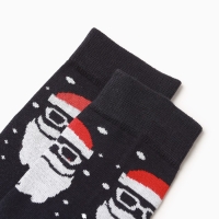 Новый год. Носки мужские Дед моророз, цвет, размер 40-44