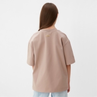 Футболка детская MINAKU:Basic line kids цвет бежевый, рост 146 см Футболка детская MINAKU:Basic line kids цвет бежевый, рост 146 см